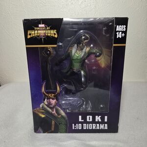 Marvel Champions Loki Diorama - Green and Black